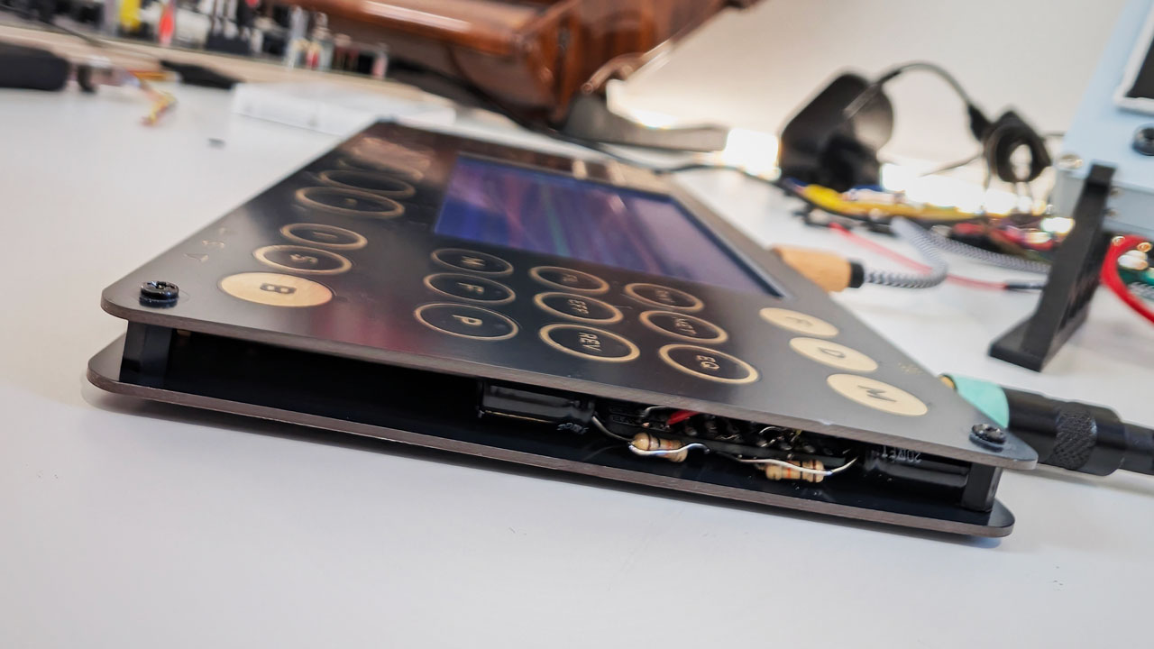 [The modified Drumboy in action]