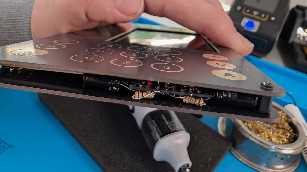 [Side view of the modified unit]